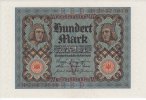 Deutsches Reich 100 Mark Reichsbanknote,Rosenberg 67.b,KN 8stellig,Unterdruckbuchstabe V, Serie H -