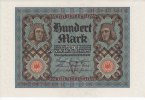 Deutsches Reich 100 Mark Reichsbanknote,Rosenberg 67.b,KN 8stellig,Unterdruckbuchstabe V, Serie H -