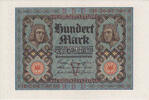 Deutsches Reich 100 Mark Reichsbanknote,Rosenberg 67.b,KN 8stellig, Unterdruckbuchstabe V, Serie H -