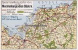Mecklenburg-Vorpommern Ansichtskarte/Postkarte/Spezial-Auto-Wander u. Radfahr-Karte von den ... -