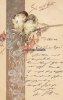 Deutsches Reich 1902 Prägekarte/Ansichtskarte/Künstlerkarte/Sei mir gut./2 Vögel auf Blütenzweig 3