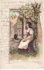 Deutsches Reich Ansichtskarte/Postkarte/Prägekarte/"Am Brunnen vor dem Thore da steht ein ... -