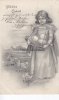 Deutsches Reich 1904 Ansichtskarte/Postkarte/Fröhliche Ostern!/Kind mit Eiern, Küken 2-3