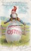 Deutsches Reich Ansichtskarte/Postkarte/Künstlerkarte/Fröhliche Ostern/Zwerg springt über Ei -