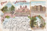 Altona/Hamburg 1898 Ansichtskarte/Postkarte/Litho/Gruss aus Altona./Caffee Surrogat Fabrik von ... 3