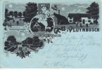 Neukirchen/Vluyn/Vluynbusch Ansichtskarte/Postkarte/Litho/Gruss aus Vluynbusch/Forsthaus/Altes Forsthaus ...  1905 3