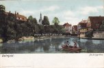 Detmold Ansichtskarte/Postkarte/Detmold./Am Burggraben. -