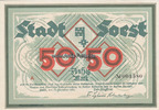 Soest/Nordrhein-Westfalen 50 Mark 11.12.1922 Stadt / Müller Nr. 4330.3 2