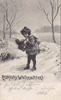 Deutsches Reich 1904 Ansichtskarte/Postkarte/mit Vignette: München Glyptothek/Fröhliche Weihnachten! 2