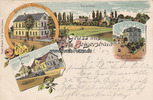 1903 Ansichtskarte/Postkarte/Litho/Gruss aus Belgershain./Bahnhof./Bahnhofs-... 2