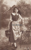Deutsches Reich Ansichtskarte/Postkarte/Frau mit Eimer -