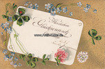 Deutsches Reich 1906 Ansichtskarte / Postkarte / Prägekarte / Herzlichen Glückwunsch zum Geburtstage 1-2
