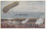 Deutsches Reich O.J. Ansichtskarte / Postkarte / Künstlerkarte von Rudolf Schulze / Fesselballon, ... 1-2