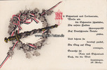 Deutsches Reich Ansichtskarte / Postkarte / Mit Eichenlaub und Lorbeerreis, ... -