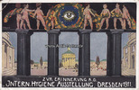 1911 Ansichtskarte / Postkarte / Künstlerkarte / Intern. Hygiene Ausstellung, Dresden 3