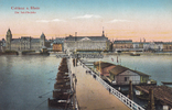 Coblenz/Koblenz Ansichtskarte / Postkarte / Coblenz a. Rhein / Die Schiffbrücke -