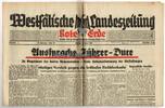 Drittes Reich/Westfalen 21. 1. 1941 Westfälische Landeszeitung Rote Erde / Amtliches Blatt der NSDAP 2