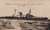 Deutsches Reich 1915 Ansichtskarte / Postkarte / Blücher nach siegreicher Seeschlacht auf der ... 2
