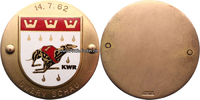 Bundesrepublik Deutschland Plakette/Deutscher Windhundzucht-und Rennverband e.V.(DWZRV)/Schau/KWR -