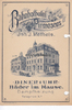 1898 Speisekarte / Menükarte / Litho / Bahnhofhotel Pirmasens / Inh. J. Matheis. 2-3