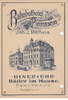 1898 Speisekarte / Menükarte / Litho / Bahnhofhotel Pirmasens / Inh. J. Matheis. 2