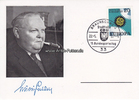 Braunschweig 1967 Ansichtskarte / Postkarte / Ludwig Erhard / mit Sonderstempel: 15. ... 2