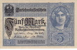 Deutsches Reich 5 Mark Darlehnskassenschein -