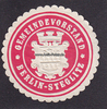 Berlin-Steglitz Siegelmarke / Verschlussmarke / Gemeindevorstand Berlin-Staglitz -