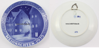 Dänemark / Kopenhagen / Copenhagen Royal Copenhagen Denmark / Weihnachtsteller / Wandteller / Jahresteller / ... -