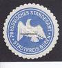 Guben Siegelmarke / Verschlussmarke / Preussisches Standesamt Stadtkreis Guben -