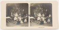 Deutsches Reich O.J. Stereoskopie / Foto / 1 Weihnachtsfreuden 2-3