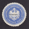 Chicago/USA O.J. Siegelmarke / Verschlussmarke / Kaiserlich Deutsches Konsulat Chicago Ills. 2-3