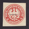 Hannover O.J. Siegelmarke / Verschlussmarke / Königl. Kanalbau-Direktion 2