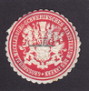 Mecklenburg/Schwerin Siegelmarke / Verschlussmarke / Grossherzgl. Mecklenburg-Schwerinsches ... -