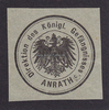 Anrath/Willich O.J. Siegelmarke / Verschlussmarke / Direktion des Königl. Gefängnisses Anrath 2-3