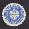 Preussen O.J. Siegelmarke / Verschlussmarke / Beaufsichtigung der Dampfkessel / C.V. 10 2