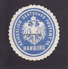 O.J. Siegelmarke / Verschlussmarke / Kaiserlich Deutsches Postamt 11. Hamburg 3