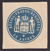 Aachen Siegelmarke / Verschlussmarke / Königl. Preuss. Regierung zu Aachen -
