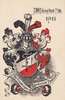 Münster i/W. Ansichtskarte / Postkarte / Münster i/W. 1911 / Die Einjährigen des Gymnasium .. -