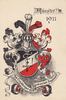 Münster i/W. Ansichtskarte / Postkarte / Münster i/W. 1911 / Die Einjährigen des Gymnasium .. -