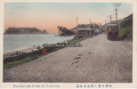 Enoshima?/Japan Ansichtskarte / Postkarte / The Sca-Coast of the Isl Yenosnima / Straßenbahn -