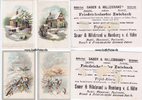 Homburg von der Höhe/Friedrichsdorf um 1900 4 Kaufmannsbilder / Friedrichsdorfer Zwieback / Sauer & Hillebrands 3