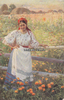 Russland Ansichtskarte / Künstlerkarte / Th. Sitschkoff. / Bei'm Zaun. / No. 674 -