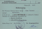 Drittes Reich/Castrop-Rauxel 1940 Reichsluftschutzbund / Bescheinigung / Allgemein=Ausbildung / Fachausbildung 3