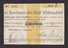 Wattenscheid 1 Mark Die Sparkasse der Stadt -