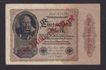 Deutsches Reich 1 Milliarde Mark Reichsbanknote / Überdruckprovisorium auf dem nicht ausgegebenen 1000-Mark... -