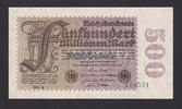 Deutsches Reich 500 Millionen Mark Reichsbanknote -