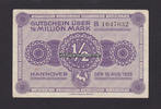 Hannover 1/2 Million Mark 15.8.1923 Vereinigung verschiedener Organisationen 2