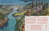 Deutsches Reich Ansichtskarte / Postkarte / Liederkarte / Gruss von der Weser / Weserlied -
