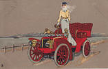 Deutsches Reich 1908 Ansichtskarte / Postkarte / Künstlerkarte / T. Bianco / Automobil-Serie N. 354 B 2-3